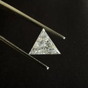 Loose Moissanite Off White Clean Triangle Cut 5.00 MM