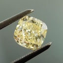 Loose Moissanite Off White Yellow Clean Cushion Cut 9.00 MM
