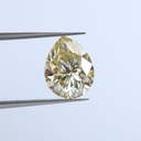 Loose Moissanite Off White Yellow Clean Pear Cut 5.00 x 3.00 MM