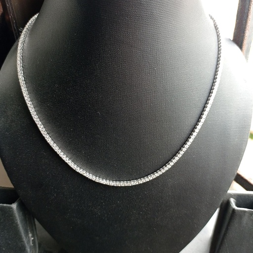 3mm DEF-VVS  Round stone Tennis Chain