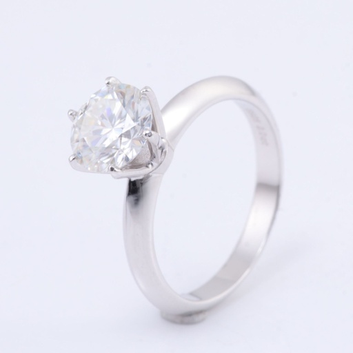  Round Moissanite Diamond Women Ring