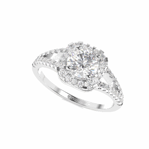 Round Diamond Women Ring