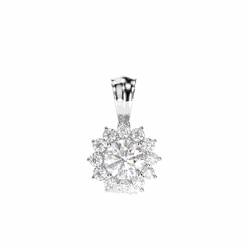 Round Diamond Pendant