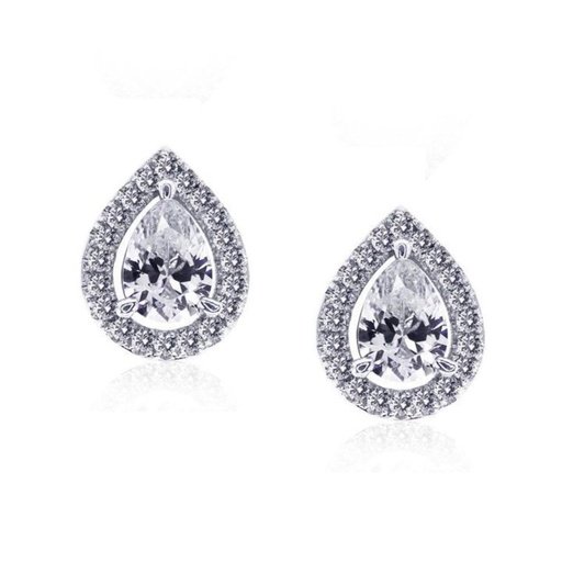 Pear Diamond Stud Earrings For Women
