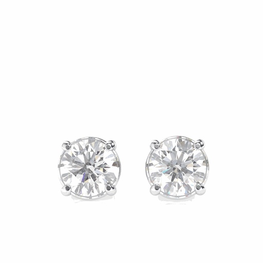  Round Cut Stone Stud Earring For Women