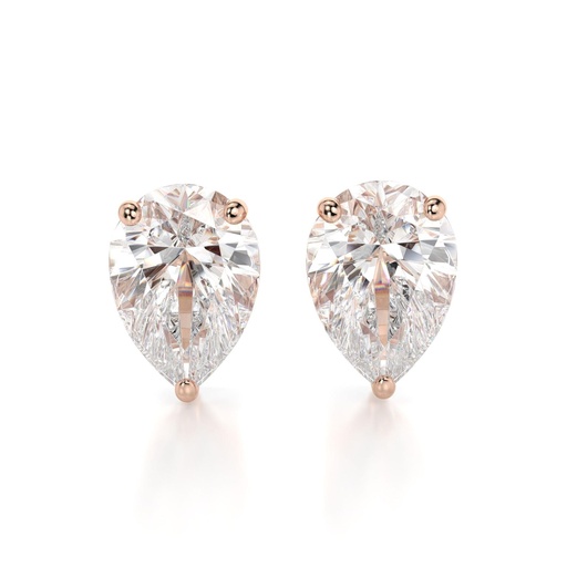  1.00CT Pear Cut Solitaire Stud Earring For Women