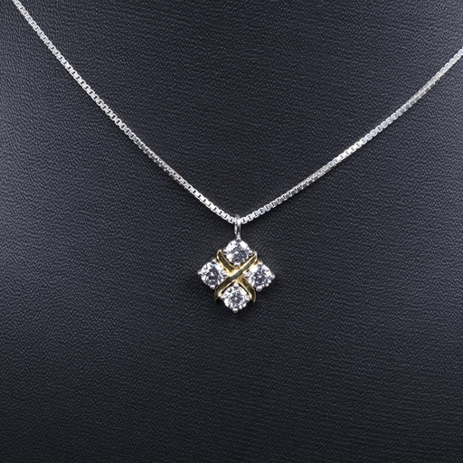 Round Stone Wedding Pendant, Everyday Pendant, Gift for Women, Custom Order, Anniversary for Bride