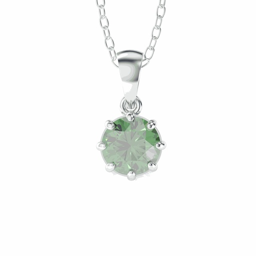  Round Moissanite Diamond Pendant For Women