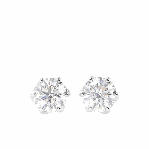  Round Cut Stud Earrings For Women
