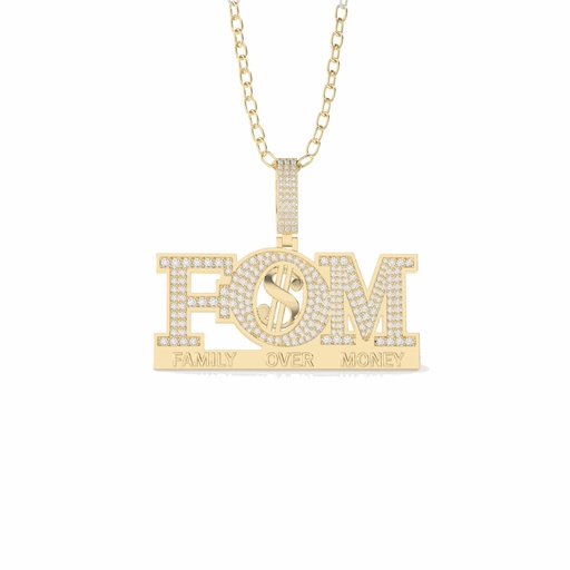 Round Diamond Hip Hop Diamond Pendant