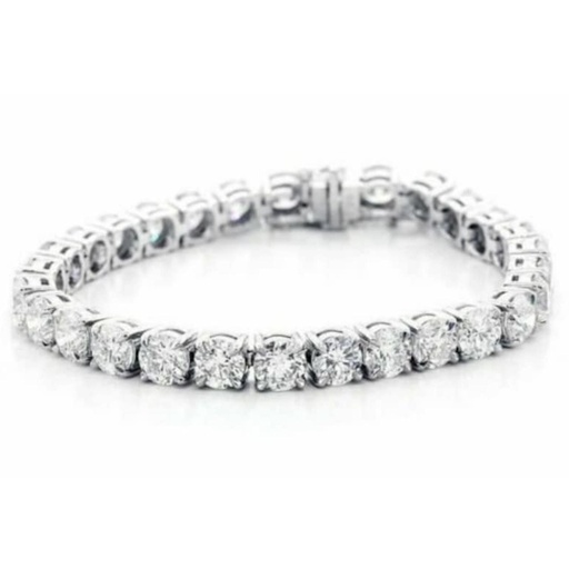 Round Cut Diamond Tennis Bracelet For Women
