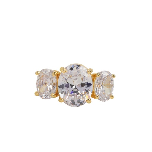 Oval Cut Diamond 3 Stone Engagement Ring For Women