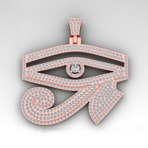 Round Cut Diamond Unique Heavy Hip Hop Pendant For Women