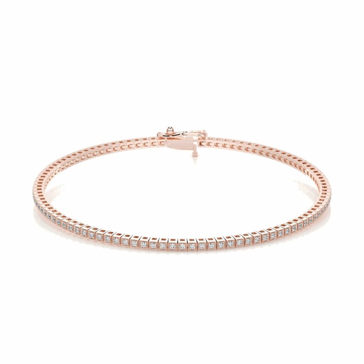 3.00 mm Round Cut Diamond Tennis bracelet For Women