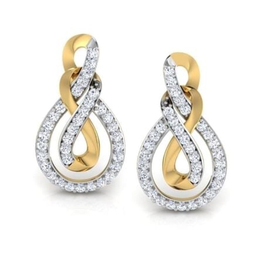Round Cut Diamond Drop Dangle Big Earrings For Women