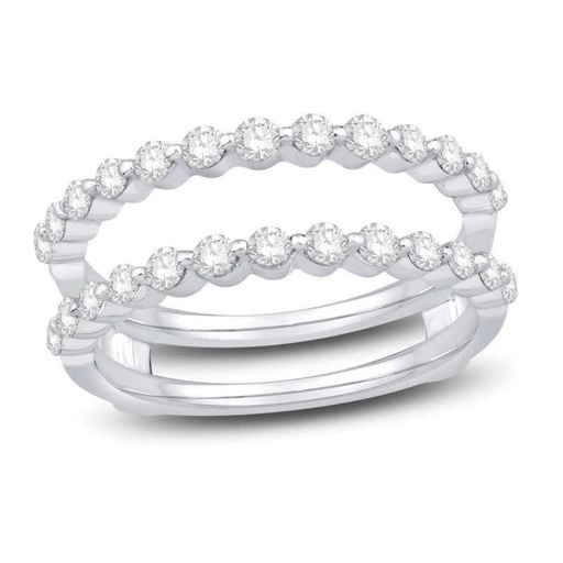  Round Cut Eternity Style Enhancer Guard Ring For Women