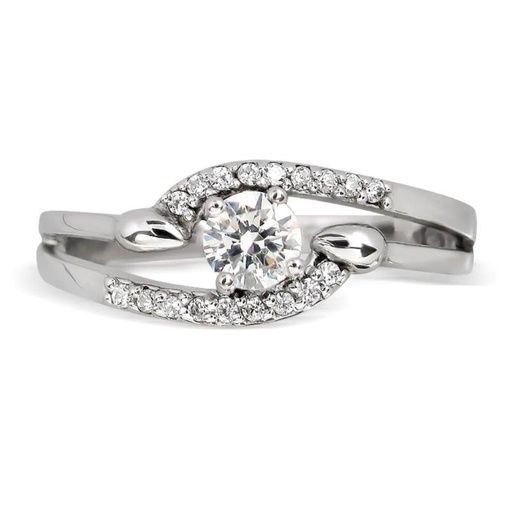 Round Cut Diamond Unique Style Anniversary Ring for Women