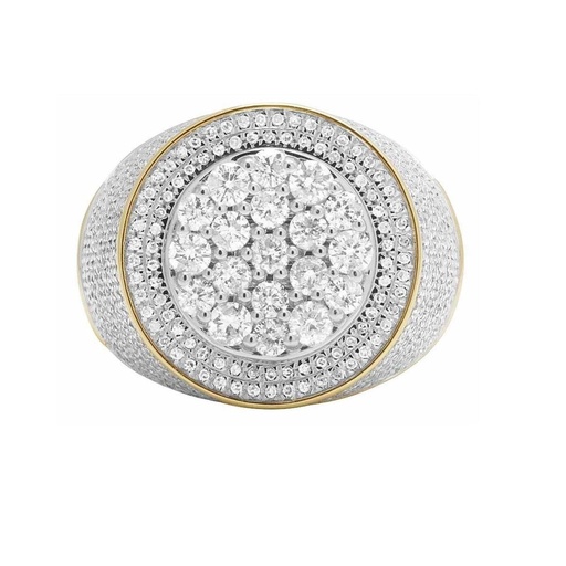 Round Cut Diamond Unique Heavy Engagement Ring for Men