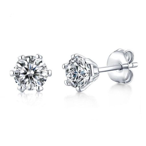 Luxury Earring 18K White Gold Plated Silver