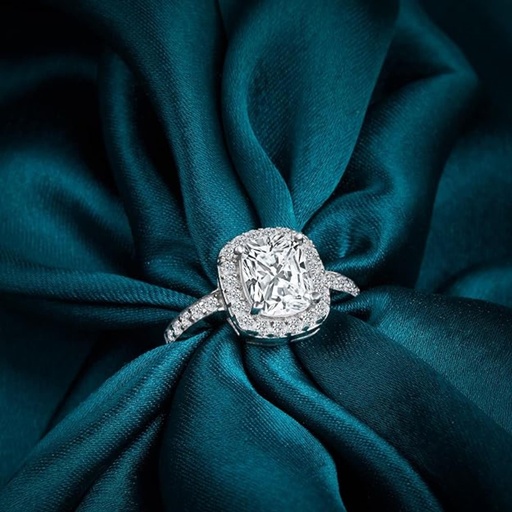 Cushion Cut Stone Classic Solitaire Ring For Women