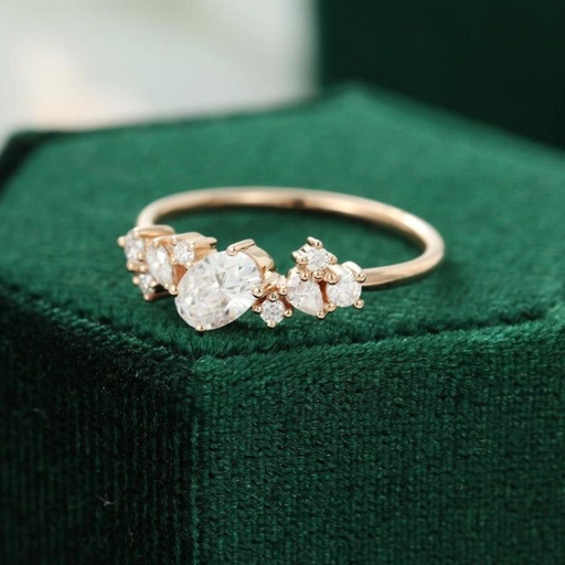 Oval Diamond Engagement Ring for Women Ring