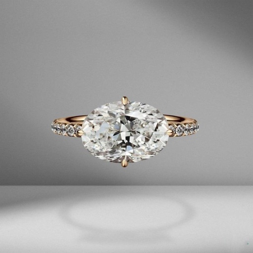 Oval Diamond Engagement Ring for Women 