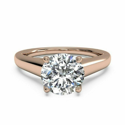 Round Engagement Ring for Women