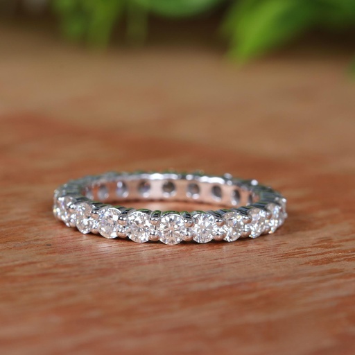 Round Cut Diamond Eternity Wedding Band  Ring for Women