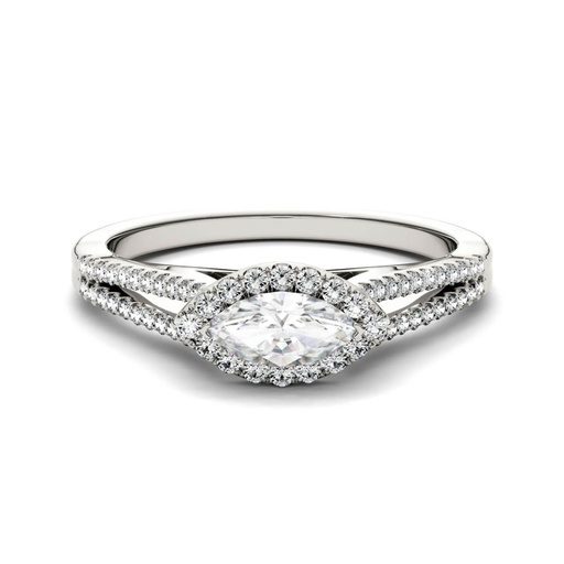 Marquise Diamond Split Shank Anniversary Ring for Women
