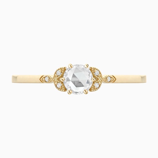 Round Cut Stone Engagement Ring for Women