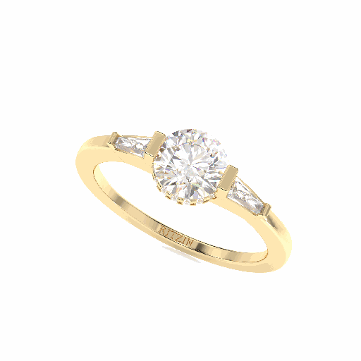 Round Diamond Engagement Ring for Women