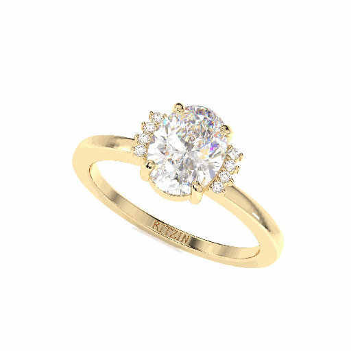 Oval Diamond Engagement Ring for Women