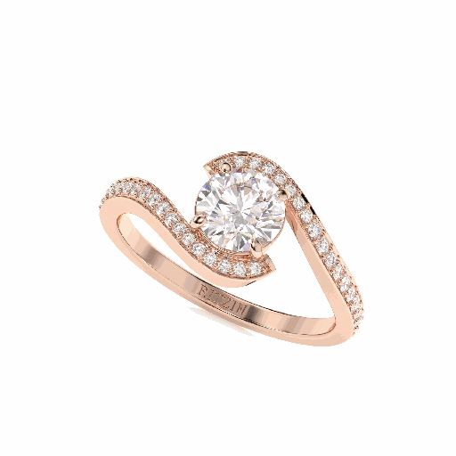 Round Diamond Engagement Ring for Women