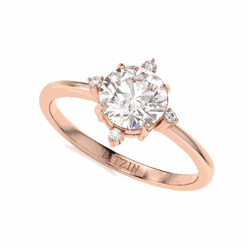 Round Diamond Engagement Ring for Women