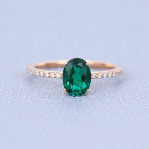 Moissanite engagement ring vintage Oval cut Solid 14K Rose gold ring Unique Bridal ring Brilliant ring Promise ring Anniversary ring