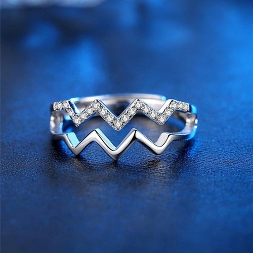 Round Cut Diamond Engagement Ring, White gold unique thin dainty band, diamond Stacking wedding ring, women anniversary gifts