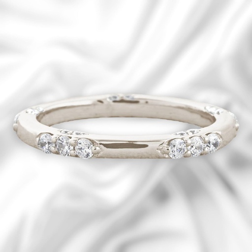 Round Cut Diamond Eternity Wedding Band For Women