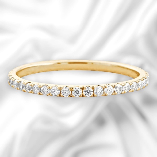 Round Cut Diamond Eternity Wedding Band For Women