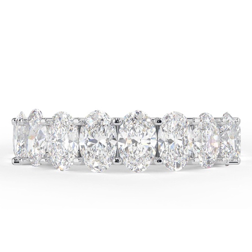 Oval Cut Diamond Full Eternity Wedding Band For Women