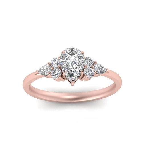 Pear Diamond Engagement Ring for Women
