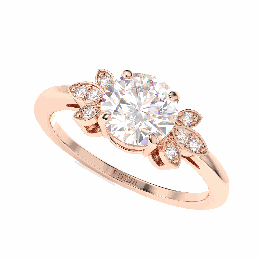 Round Shape Diamond Engagement Ring for Women