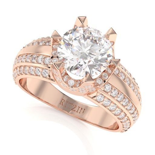 Forever One Engagement Ring | Engagement Ring Set with  Charles &amp; Colvard  and  Diamonds
