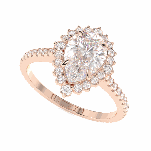 Pear Diamond Engagement Ring for Women