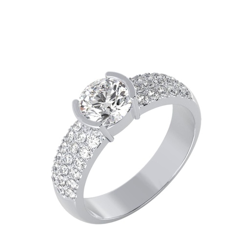  Round Engagement Ring Moissanite Jewelry, 14K Moissanite Ring, Moissanite Ring For Her, Bridesmaid Gift, Christmas Gift, Moissanite Wedding Jewelry