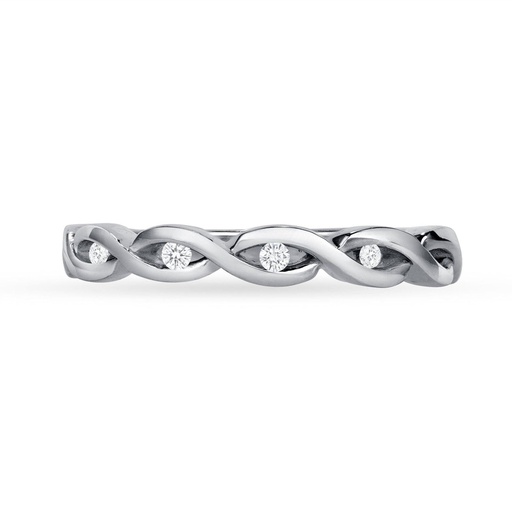 Ladies Diamond Band Twist Design