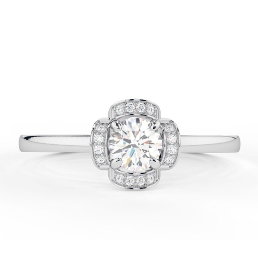 Round Cut Diamond Unique Style Birthday Gift Ring for Women