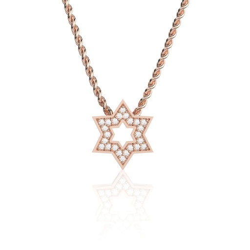 Round Cut Star Shape Wedding Pendant for Women