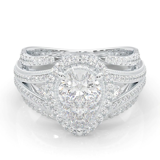 Pear Cut Fancy Engagement Ring, Wedding Ring for Women