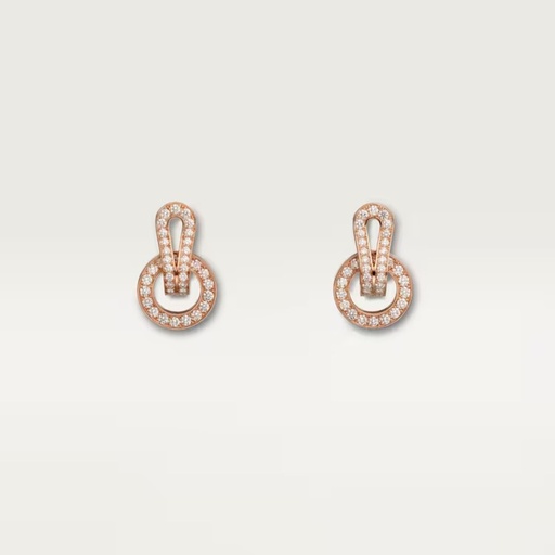 Round Cut Diamond Unique Stud Earrings for Women