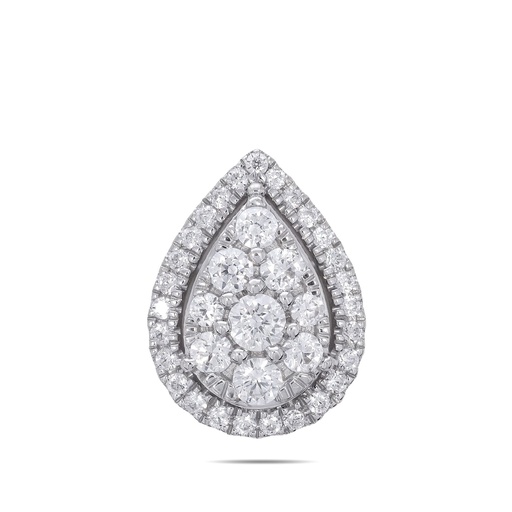  Round Diamond Water Drop Design Pendant 